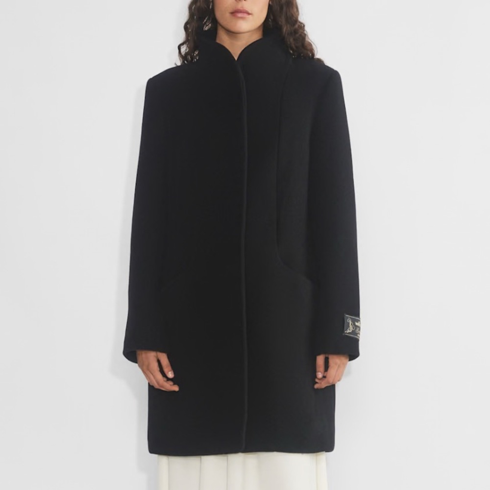 Black Aritzia / Wilfred Cocoon Coat
